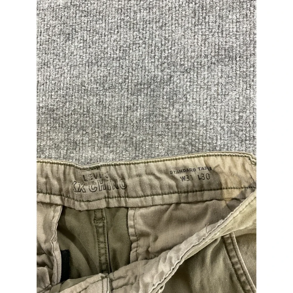 Levi s XX Chino Standard Taper Pants 31x30 Men s Khaki Stretch Casual Chino